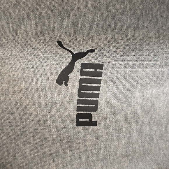 PUMA BRAND SIGNATURE MENS BIG AND TALL GRAY ZIPPERED HOODIE JACKET SIZE XXL - Picture 9 of 13